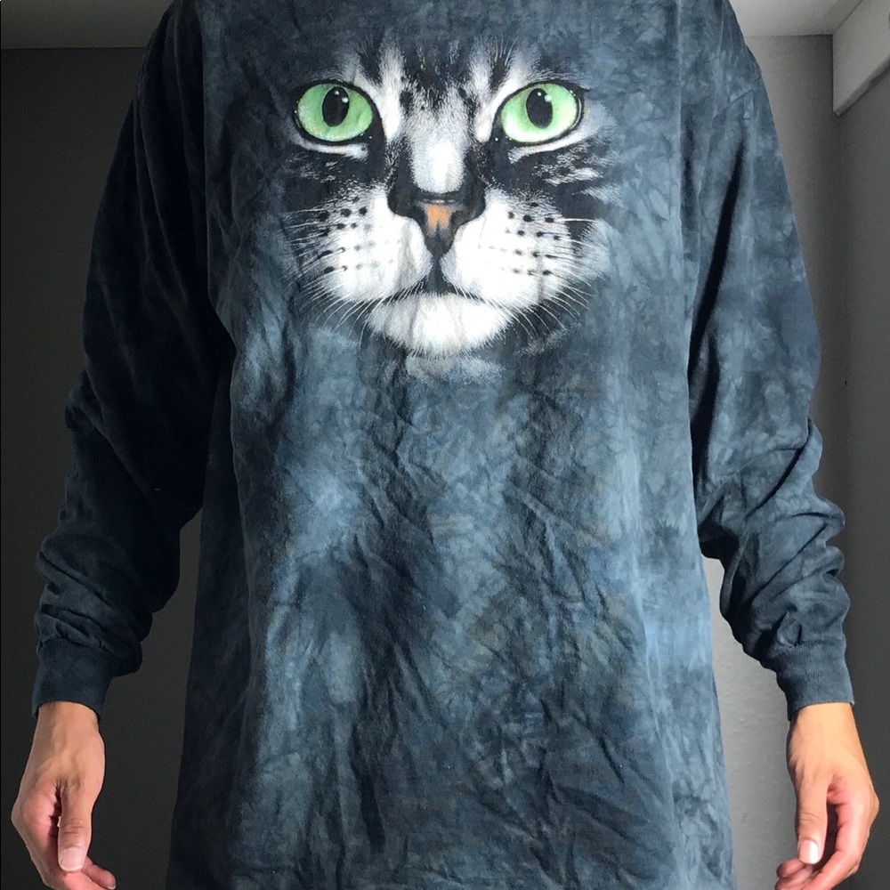vintage the Mountain long sleeve cat shirt 2XL